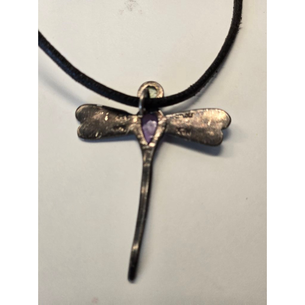Women's vintage 925 citlali mex Dragonfly Necklace - Picture 6 of 8